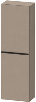 Duravit Hoge Kast Duravit D-Neo Kolomkast Wand 132 cm Linksdraaiend Mat Linnen Creme