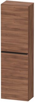 Duravit Hoge Kast Duravit D-Neo Kolomkast Wand 132 cm Linksdraaiend Mat Noten Bruin