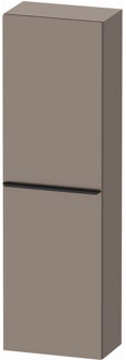Duravit Hoge Kast Duravit D-Neo Kolomkast Wand 132 cm Rechtsdraaiend Mat Basalt Grijs