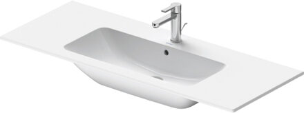 Duravit Me by Starck meubelwastafel 123x49 cm met 1 kraangat met overloop, wit