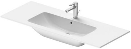 Duravit Me by Starck meubelwastafel 123x49 cm met 1 kraangat met overloop, wit