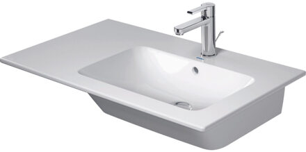 Duravit Me by Starck meubelwastafel asymmetrisch wastafel rechts met 1 kraangat en overloop 83 x 49 cm, wit