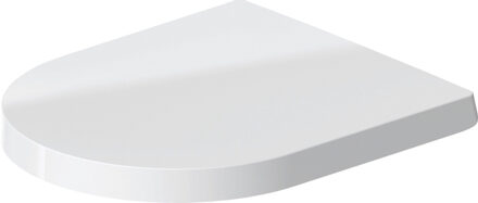 Duravit ME by Starck WC-zitting 43.8x37.4x5.1cm compact met softclose met quickrelease Kunststof wit Glanzend