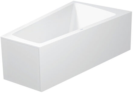 Duravit Paiova bad acryl afgeschuind 170x100x46cm rechts met aangevormd paneel en frame wit 700265000000000