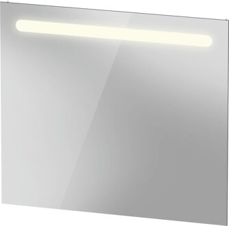 Duravit Spiegel Duravit No.1 Met Horizontale LED Verlichting 80x3.5x70 cm Mat Wit Duravit