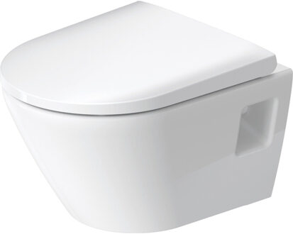 Duravit Toilet Duravit D-Neo Wand Compact Rimless Diepspoel 48 cm Hoogglans Wit Duravit