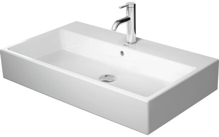 Duravit Vero Air wastafel 80x47 cm met één kraangat en overloop, wit