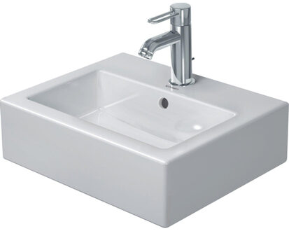 Duravit Vero fontein 45x35 cm met overloop wondergliss Wit