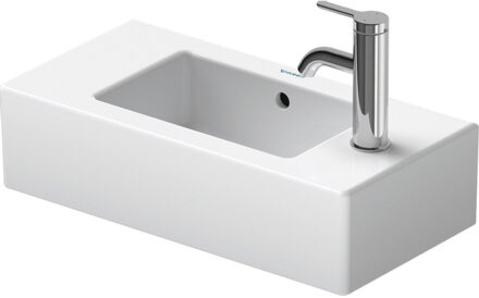 Duravit Vero fontein 50.25cm met kraangat links WonderGliss wit