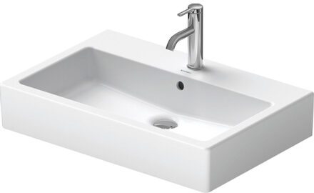 Duravit Vero meubelwastafel 70x47 cm geslepen met 1 kraangat en overloop, wit