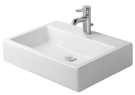 Duravit Vero wastafel 60x47 cm met 1 kraangat met overloop WonderGliss, wit