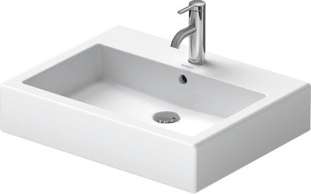 Duravit Vero wastafel 60x47 cm met 1 kraangat met overloop WonderGliss, wit