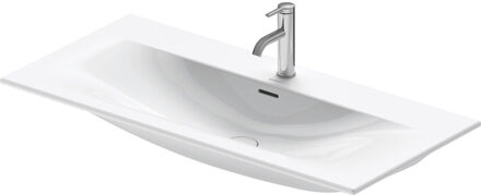 Duravit Viu meubelwastafel 103 cm met kraangat en overloop, wit