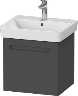 Duravit Wastafelkast Duravit No.1 Met 1 Lade 49x42.6x47.8 cm Met Geïntegreerde Greep Mat Grafiet Duravit