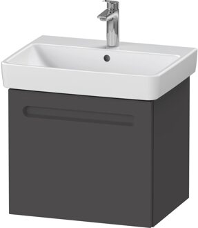 Duravit Wastafelkast Duravit No.1 Met 1 Lade 54x42.6x47.8 cm Met Geïntegreerde Greep Mat Grafiet Duravit