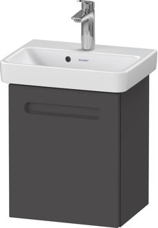 Duravit Wastafelonderkast Duravit No.1 Met 1 Deur Links 39x34.6x47.8 cm Met Geïntegreerde Greep Mat Grafiet Duravit