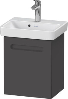 Duravit Wastafelonderkast Duravit No.1 Met 1 Deur Rechts 39x34.6x47.8cm Met Geïntegreerde Greep Mat Grafiet