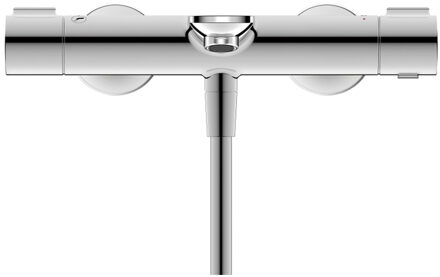 Duravit Wave Badthermostaat - omstel - koppelingen - HOH=15cm - chroom glans wa5220000010 Chroom gepolijst