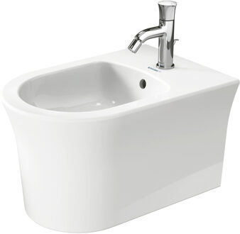 Duravit White tulip wandbidet 54x37x31,5cm m/overloop wit 22931500001