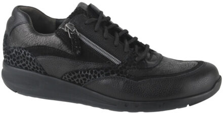 Durea 6306.682.1785-e dames veterschoenen sportief Zwart - 41