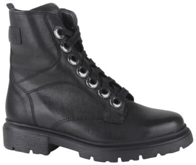 Durea 9809.758.5598-k dames veterboots sportief Zwart - 38