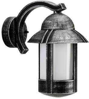 Duretta buitenwandlamp in landhuisstijl - zwart zwart met zilver laagje, wit