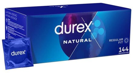 Durex Classic Natural Condooms 144 stuks (grootverpakking) Transparant - 56 (omtrek 11,5-12 cm)
