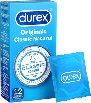 Durex Classic Natural Condooms 24 stuks (8x3) Transparant - 56 (omtrek 11,5-12 cm)