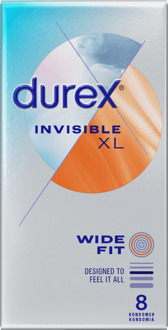 Durex Condooms Durex Invisible XL 8 st