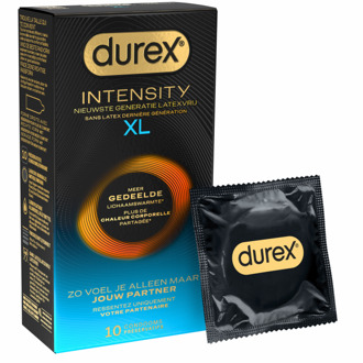 Durex Intensity Latexvrije XL Condooms 10 stuks Transparant - 60 (omtrek 12-13 cm)