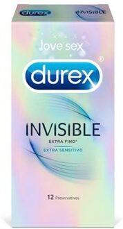 Durex Invisible Ultra Dunne Condooms 10 stuks Transparant - 56 (omtrek 11,5-12 cm)