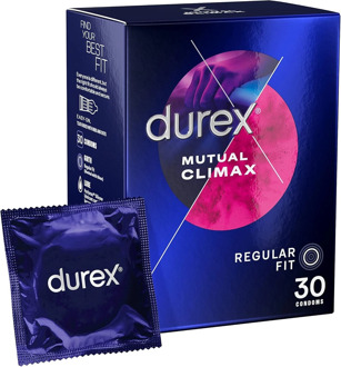Durex Mutual Climax (Orgasmic) Condooms Voor Intensere Beleving 30 stuks Transparant - 56 (omtrek 11,5-12 cm)