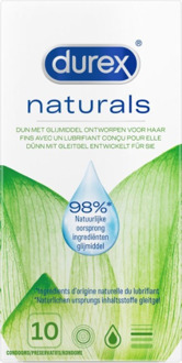 Durex Natural Condooms Met Glijmiddel Op Waterbasis Transparant - 56 (omtrek 11,5-12 cm)