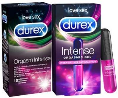 Durex Orgasm Intense Pakket - Voor Hem En Haar Transparant - 56 (omtrek 11,5-12 cm)