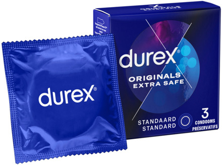 Durex Originals Extra Safe - Condoms - 3 Stuks