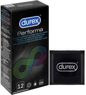 Durex Performa Condooms 12 stuks Transparant - 56 (omtrek 11,5-12 cm)