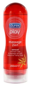 Durex Play Massage 2 in 1 Sensual glijmiddel Transparant - 000