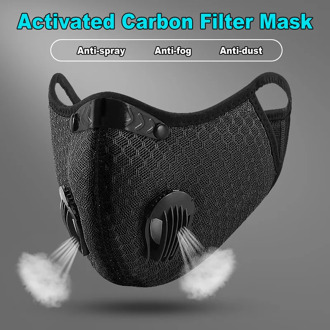Dust Mask 5 Layers With Filter Activated Carbon PM 2.5 Anti Pollution Dustproof Protective Mask Sport Running Face Mask Cycling