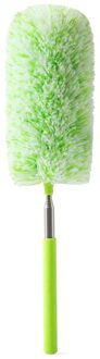 Duster Microfiber Afstoffen Borstel Verlengen Stretch Veer Thuis Dust Cleaner Auto Meubels Huishoudelijke Borstel groen
