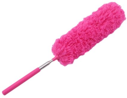 Duster Microfiber Afstoffen Borstel Verlengen Stretch Veer Thuis Dust Cleaner Auto Meubels Huishoudelijke Borstel Rood