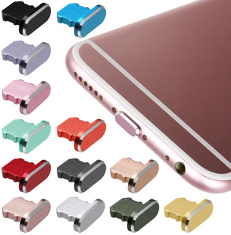 Dustproof Cover Aluminium Alloy Portable Metal Anti Dust Charger Dock Plug Stopper Cap Cover for iPhone X XR Max 8 7 6S Plus