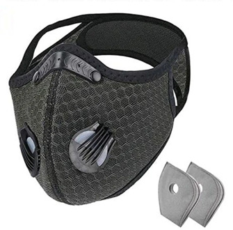 Dustproof маска With 2 Filter Half Face Reusable Activated Carbon Breathable Respirator Cycling Headband Helmet Sport Mascarilla