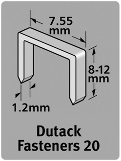 Dutack Niet serie 20 Cnk 8mm blister/1000 st. - 5011007