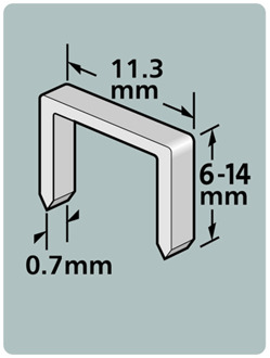 Dutack Niet serie 53 Cnk 8mm blister/1000 st. - 5011013