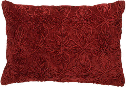 Dutch Decor Amar - Kussenhoes Van Katoen 40x60 Cm Merlot - Rood - Rood