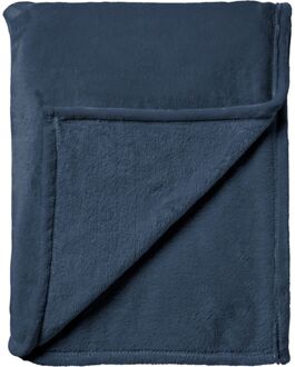 Dutch Decor BILLY - Plaid flannel fleece 150x200 cm - Insignia Blue - blauw - superzacht