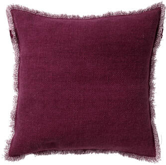 Dutch Decor Burto - Kussenhoes Van Katoen Red Plum 60x60 Cm - Rood - Rood