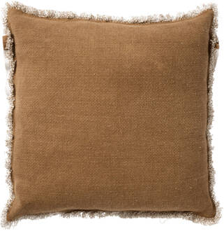 Dutch Decor Burto - Kussenhoes Van Katoen Tobacco Brown 45x45 Cm