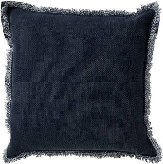 Dutch Decor Burto - Sierkussen Van Katoen Insignia Blue 45x45 Cm - Blauw