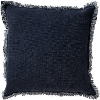 Dutch Decor Burto - Sierkussen Van Katoen Insignia Blue 60x60 Cm - Blauw